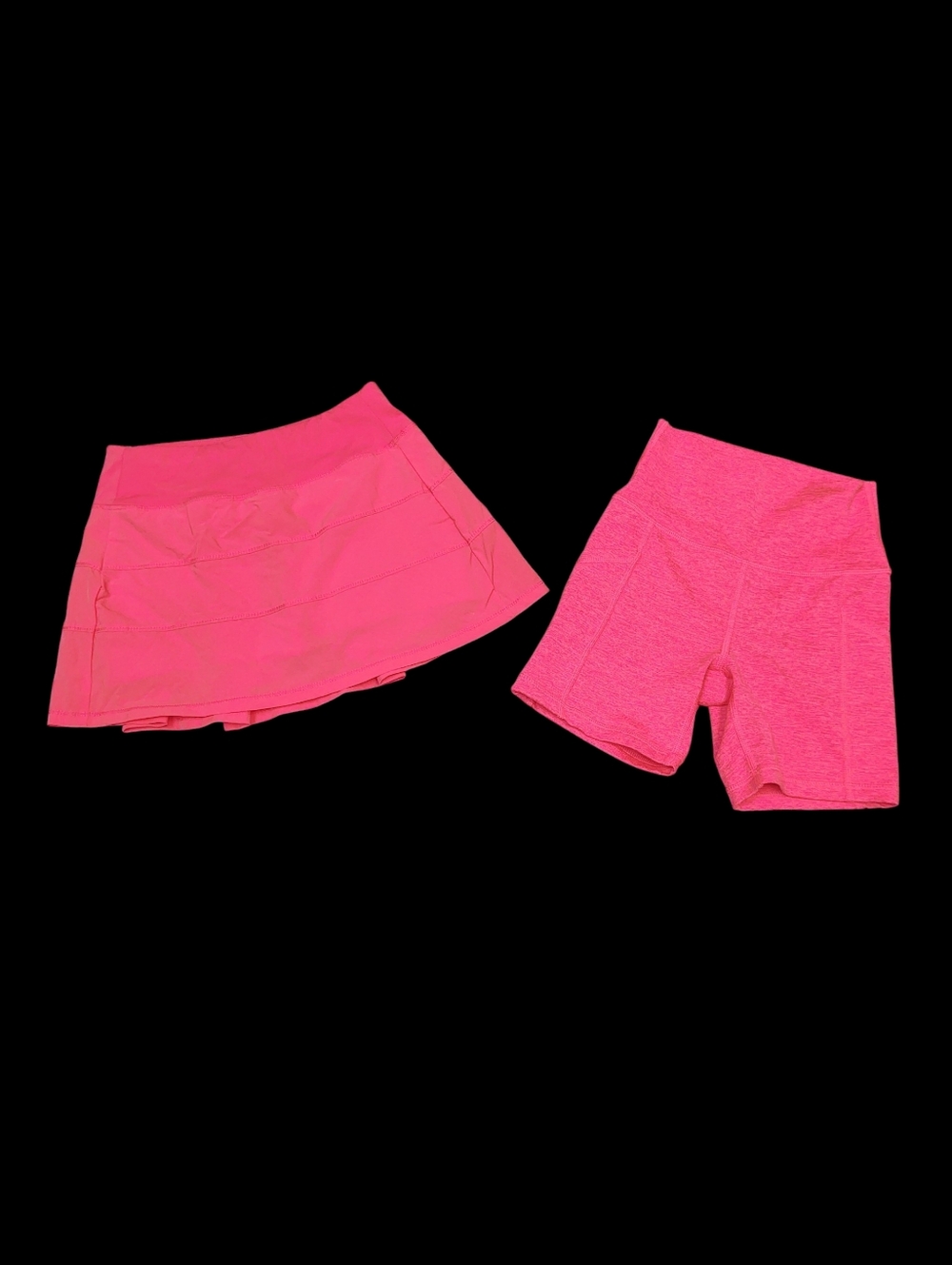 Bundle Of Women's Hot Pink Athletic Skort And Bike Shorts Size XS 0/2